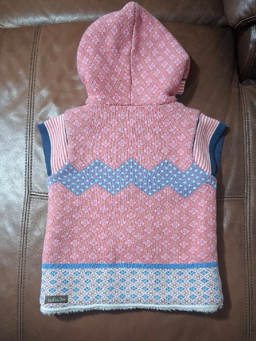 Matilda Jane Size 6 WARM HUGS Vest Hood Sherpa Lined Make Believe Girls